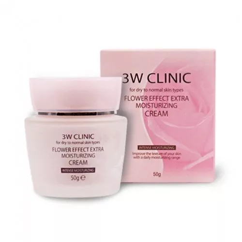 Увлажняющий крем 3W Clinic Flower Effect Extra Moisturizing Cream