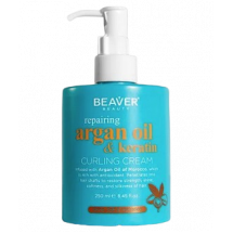 Крем с аргановым маслом для упругих кудрей Beaver Professional Repairing Argan Oil & Keratin Curling Cream, 250 мл