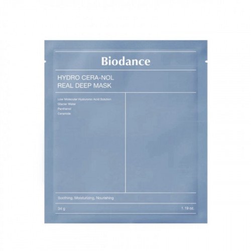 Гидрогелевая маска для лица с гиалуроновой кислотой BIODANCE Hydro Cera-Nol Real Deep Mask
