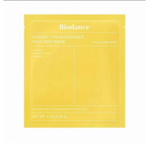 Освітлювальна гідрогелева маска для обличчя BIODANCE Radiant Vita Niacinamide Real Deep Mask