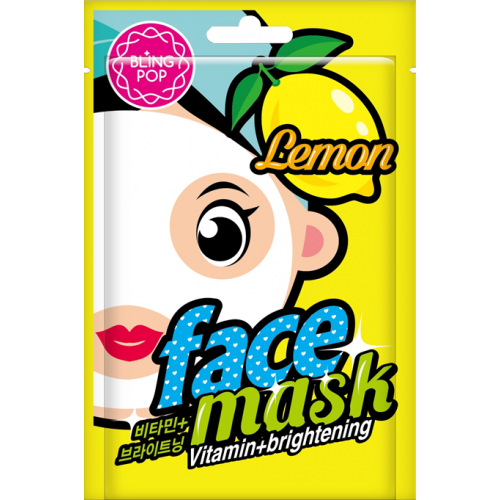 Маска для обличчя з екстрактом лимона Bling Pop Lemon Vitamin &Brightening Mask