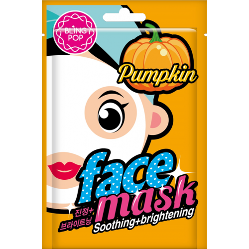 Маска для лица с экстрактом тыквы Bling Pop Pumpkin Soothing & Brightening Mask