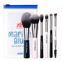 Набір пензлів для макіяжу Coringco Marine Blue Make-up Brush Collecion 6P Set