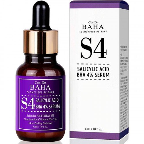 Cиворотка для проблемної шкіри з саліциловою кислотою Cos de Baha Salicylic Acid 4% Serum