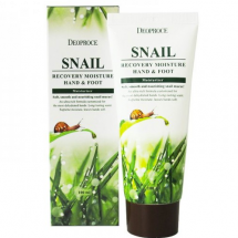 Улиточный крем Deoproce Snail Recovery Moisture Hand & Foot Cream
