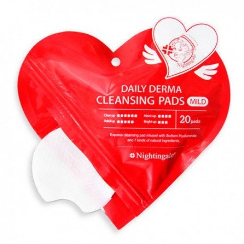 Очищающие диски Ipse Nightingale Daily Derma Cleansing Pads Mild Heart Pouch