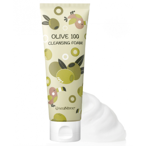 Увлажняющая пенка для умывания SeaNtree Olive 100 Cleansing Foam