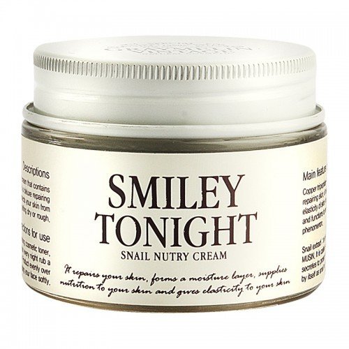 Ночной улиточный крем с пептидами Graymelin Smiley Tonight Snail Nutry Cream