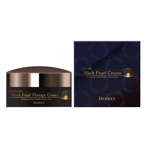 Антивіковий крем-гель з чорним перлами Deoproce Black Pearl Therapy Cream