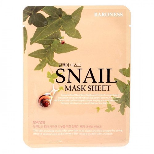Тканинна маска з равликом Baroness Snail Mask Sheet