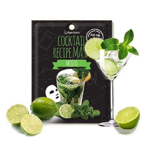 Коктейльная листовая маска Berrisom Cocktail Recipe Mask Mojito