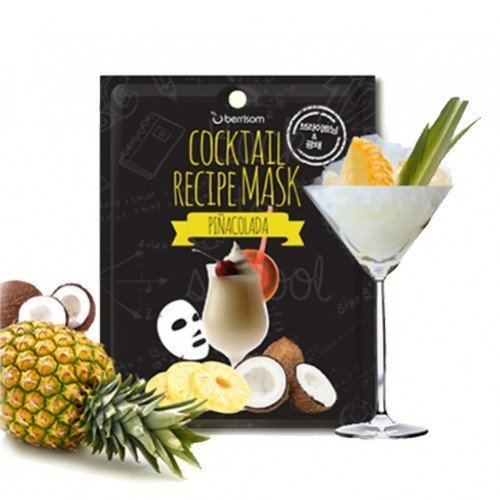 Коктейльная листовая маска Berrisom Cocktail Recipe Mask Pina Colada