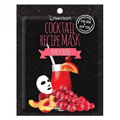 Коктейльная листовая маска Berrisom Cocktail Recipe Mask Peach Crush