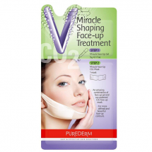 Лифтинг маска для контура нижней трети лица Purederm Miracle Shaping Face-Up Treatment