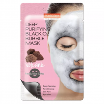 Кислородная маска Purederm Deep Purifying Black O2 Bubble Mask Volcanic