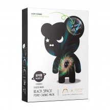 Ампульная маска для сужения пор The Oozoo Bear Black Space Pore Caring Mask