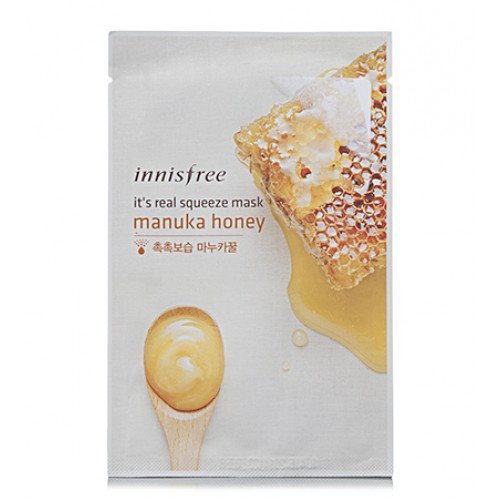 Листовая маска с мёдом манука Innisfree It's Real Squeeze Mask Manuka Honey