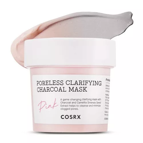 Маска для очищення шкіри з вугіллям Cosrx Poreless Clarifying Charcoal Mask Pink