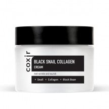 Крем з муцином чорного равлика і колагеном Coxir Black Snail Collagen Cream