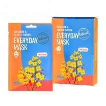 Поживна маска для обличчя з колагеном і екстрактом квітки ріпаку Dearboo Collagen &Canola Flower Everyday Mask