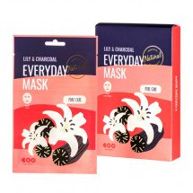 Маска з екстрактом лілії і вугіллям Dearboo Lily &Charcoal Everyday Mask