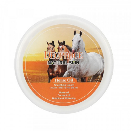 Питательный крем для лица на основе конского жира DEOPROCE Natural Skin Horse Oil Nourishing Cream, 100g