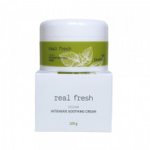 Крем для інтенсивного заспокоєння шкіри обличчя DEOPROCE Real Fresh Vegan Intensive Soothing Cream, 100g