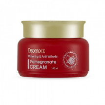 Крем для вирівнювання тону обличчя з екстрактом граната DEOPROCE Whitening and Anti-Wrinkle Pomegranate Cream, 100 мл