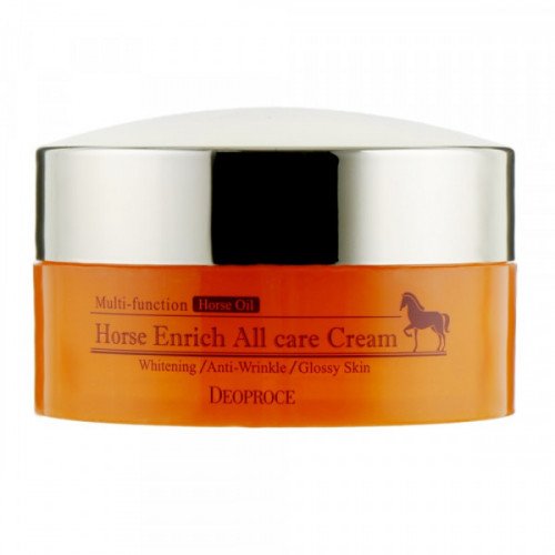 Крем для обличчя на основі кінського жиру DEOPROCE Horse Enrich All Care Cream, 100 мл