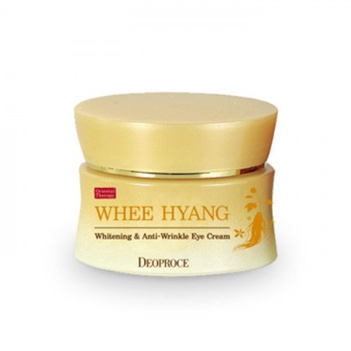 Разглаживающий и отбеливающий крем с женьшенем для кожи вокруг глаз Deoproce Whee Hyang Whitening & Anti-Wrinkle Eye Cream
