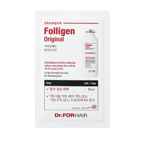 Зміцнюючий шампунь проти випадіння волосся тестер Dr.FORHAIR Folligen Shampoo Tester
