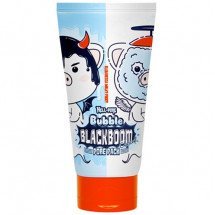 Чёрная кислородная маска для очищения пор Elizavecca Hell Pore Bubble Black Boom Pore Pack
