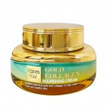 Питательный крем с золотом и коллагеном FARM STAY Gold Collagen Nourishing Cream