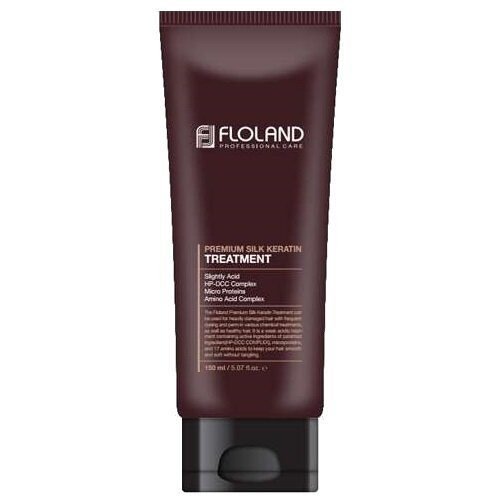 Восстанавливающая маска-бальзам для волос с кератином Floland Premium Silk Keratin Treatment