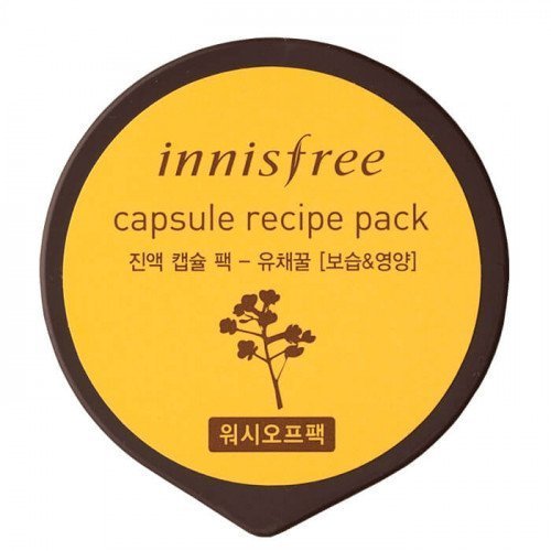 Увлажняющая маска с рапсовым мёдом Innisfree Capsule Recipe Pack Canola Honey