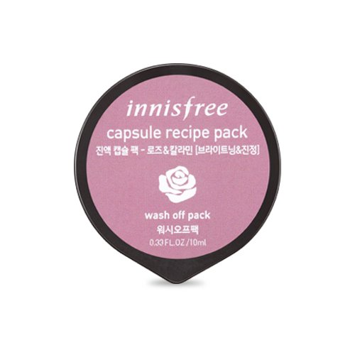 Успокаивающая маска для проблемной кожи Innisfree Capsule Recipe Pack Rose & Calamine