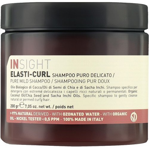 Мягкий шампунь для вьющихся волос Insight Elasti-Curl Pure Mild Shampoo, 200 мл