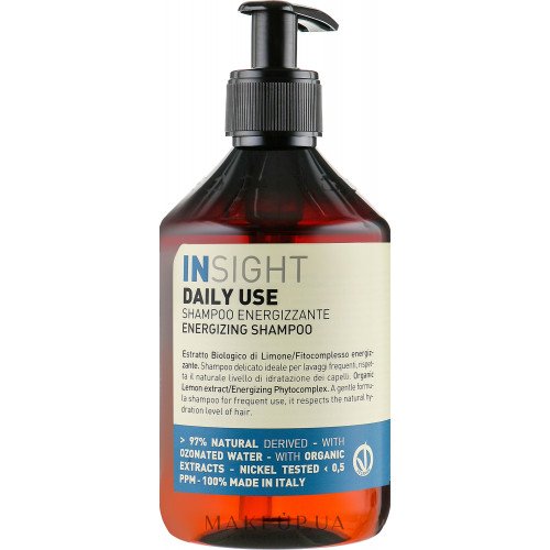 Енергетичний шампунь для щоденного використання для всіх типів волосся Insight Energizing Shampoo, 400 мл