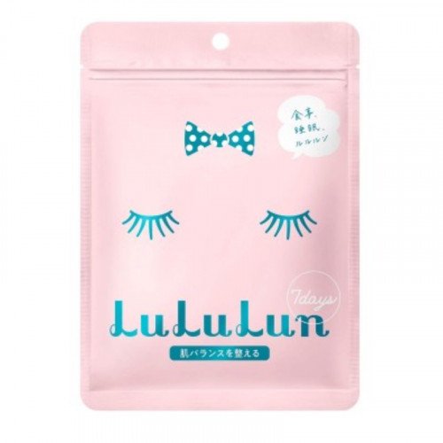 Набор увлажняющих масок для лица Lululun Moisturizing Face Mask Pink 7 Days