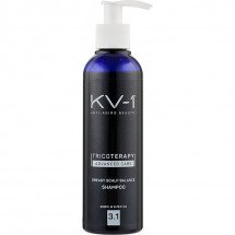 Шампунь очищающий против перхоти (жирная себорея) KV-1 Tricoterapy Greasy Scalp Balance Shampoo 3.1, 200 мл