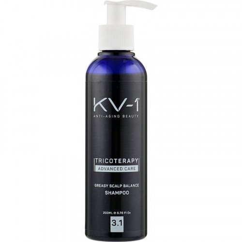 Шампунь очищуючий проти лупи (жирна себорея) KV-1 Tricoterapy Greasy Scalp Balance Shampoo 3.1, 200 мл