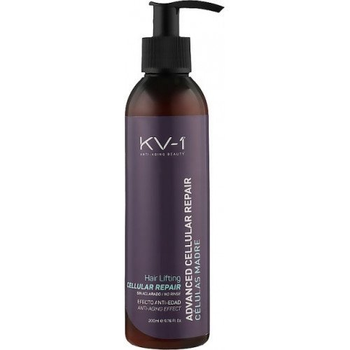 Несмываемая сыворотка с экстрактом шелка и аргановым маслом KV-1 Hair Lifting Advanced Celular Repair, 200 мл