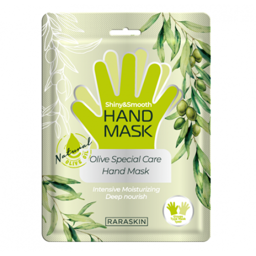 Поживна маска для рук з маслом оливи Raraskin Olive Special Care Hand Mask