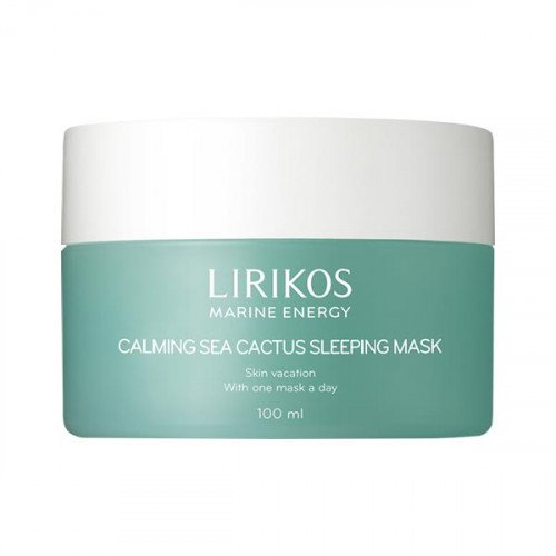Ночная увлажняющая маска с экстрактами водорослей и кактуса Lirikos Marine Energy Calming Cactus Sleeping Mask
