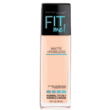 Матовая тональная основа скрывающая поры Maybelline Fit Me! Matte + Poreless Foundation