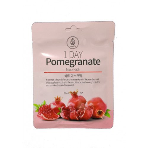 Маска тканевая для лица с экстрактом граната Med B Pomegranate Mask Pack 