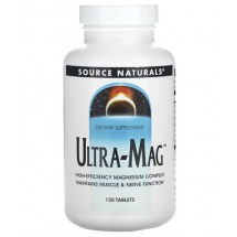 Магний Source Naturals Ultra-Mag Magnesium Complex, 120 капсул