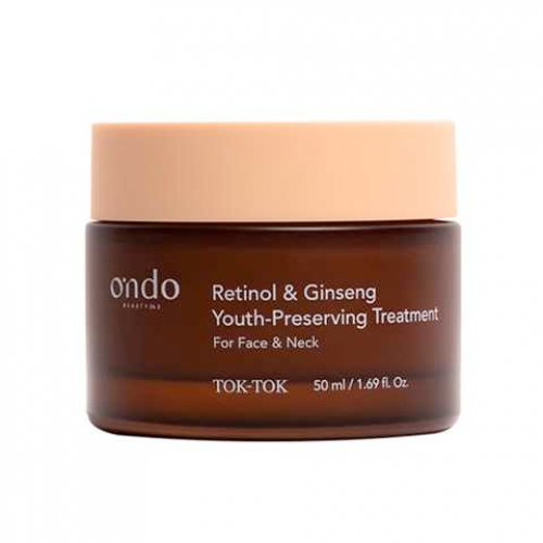 Антивіковий крем для обличчя, шиї та зони декольте з ретинолом та женьшенем Ondo Beauty 36.5 Retinol & Ginseng Youth Preserving Treatment