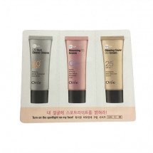 Тройной тестер Ottie UV Sun Cream+Glowing Cover BB+Spotlight Blooming CC Cream