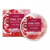 Освітлюючі патчі з рожевою водою Petitfee Pink Vita Brightening Eye Mask